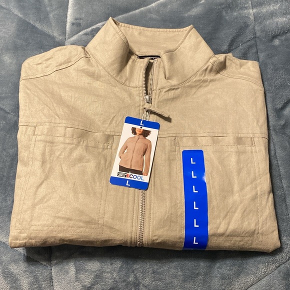 32 Degrees Cool Full Zip Woman’s Linen Jacket (Large) NWT - Picture 4 of 4